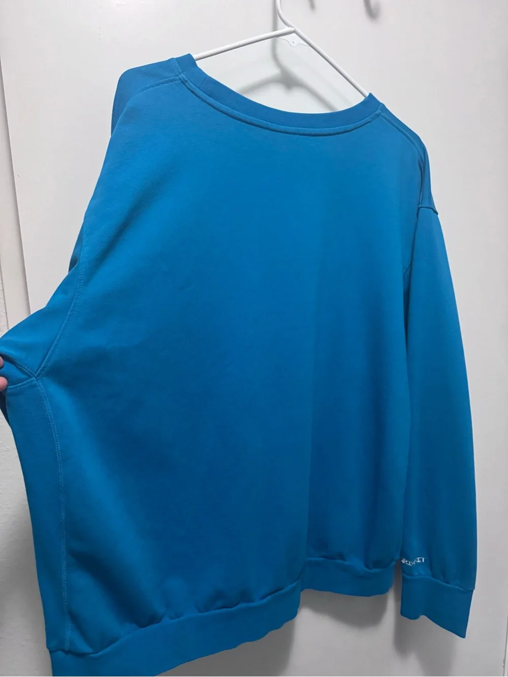 Nike Blue Crewneck Sweatshirt with Multicolor Star Logo
